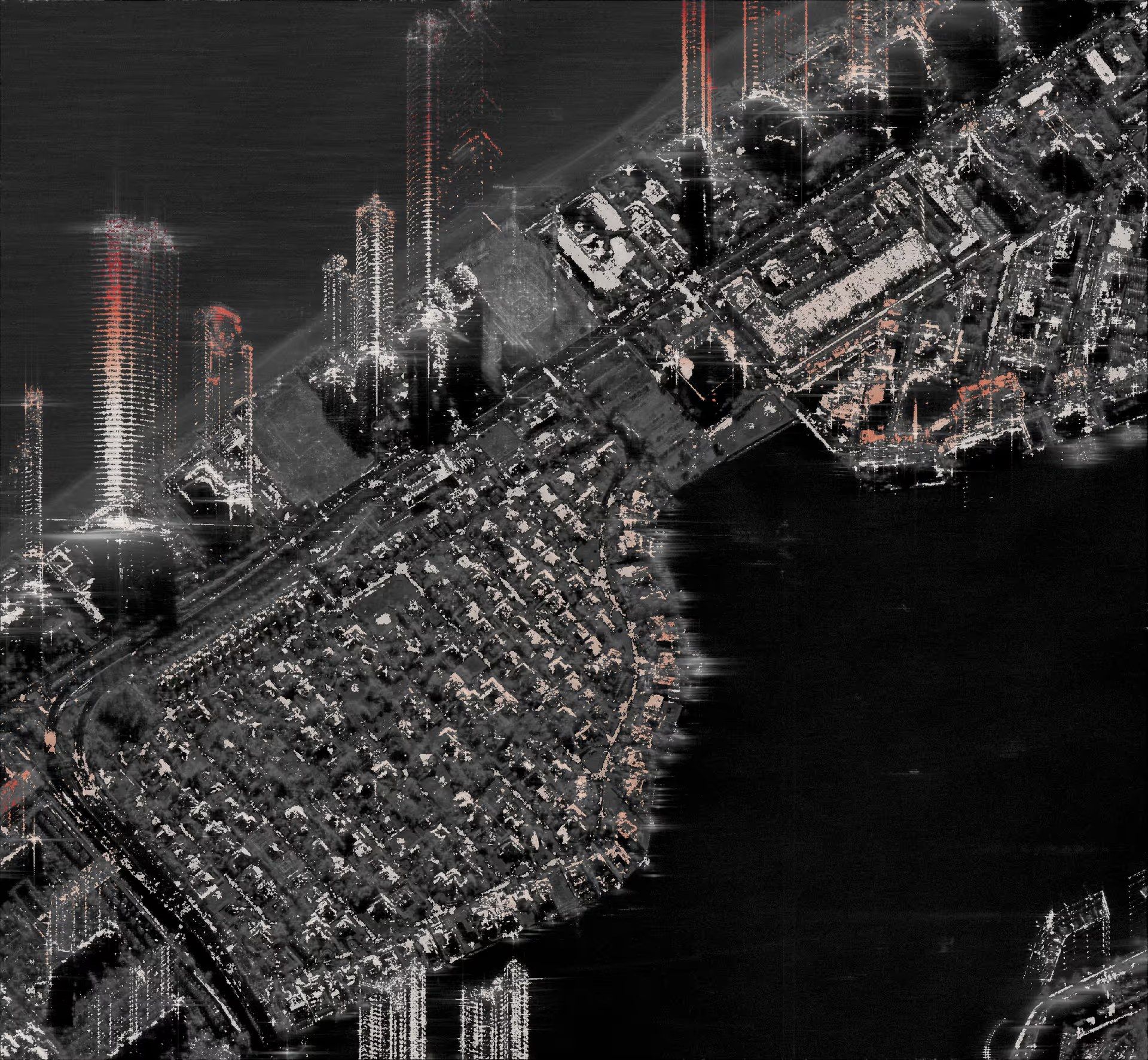 High-rise district, X-band SAR